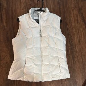 Eddie Bauer Women's White Puffer Vest